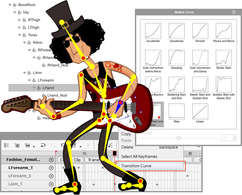 2D character animation - UI